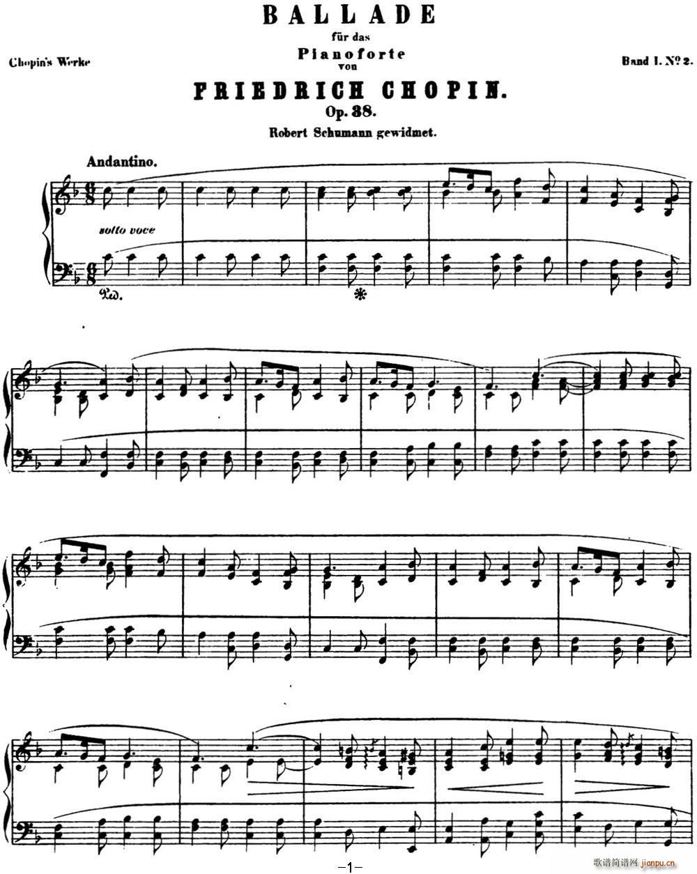 Ф�� ������2 F���{ Chopin Ballade No 2 Op 38(����V)1