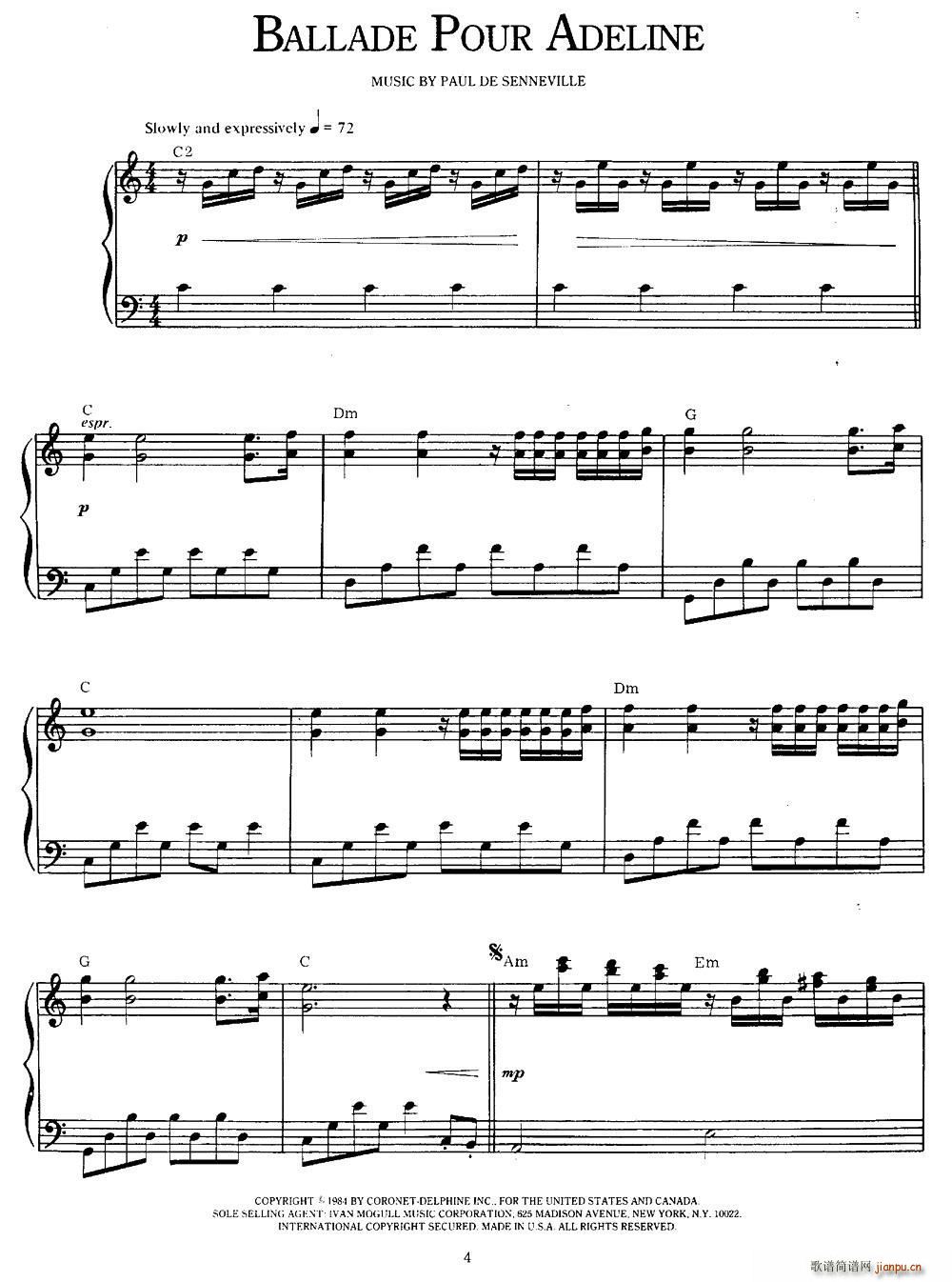 Ballade Pour Adeline(ʮ�ּ�����)1