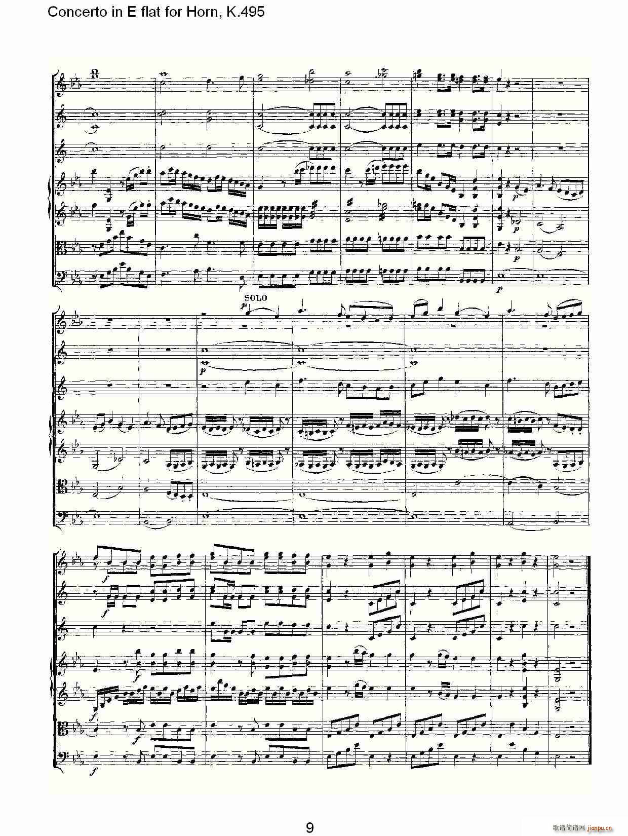 Concerto in E flat for Horn, K.495(ʮ�ּ�����)9