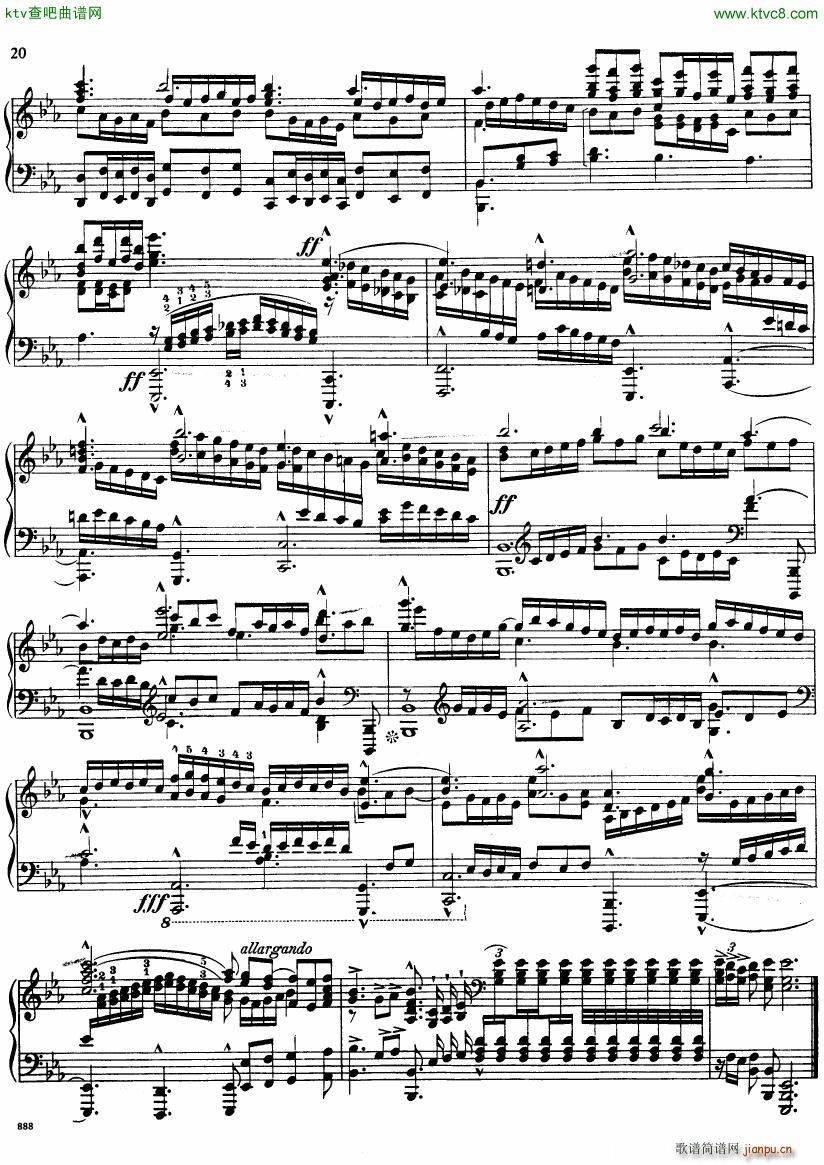 Bach JS BWV 552 Prelude and Fugue in Eb arr Busoni(����V)20