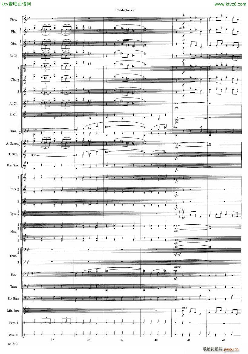 Anderson Sleigh Ride full score(����V)8