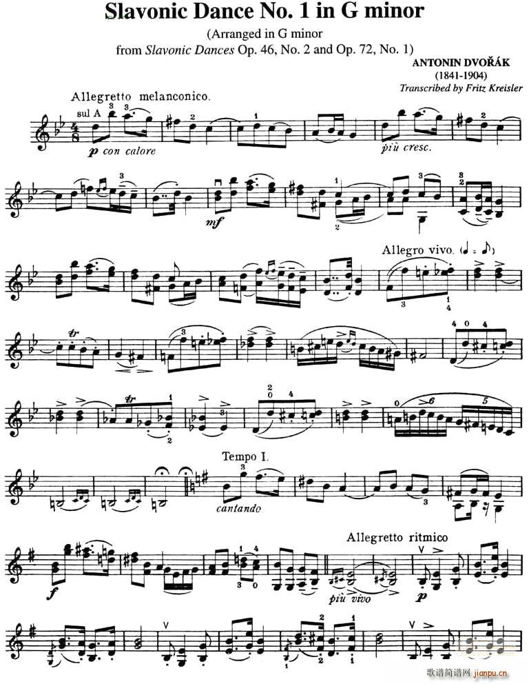 SLAVONIC DANCE NO.1 IN G MINOR(ʮ�ּ�����)1