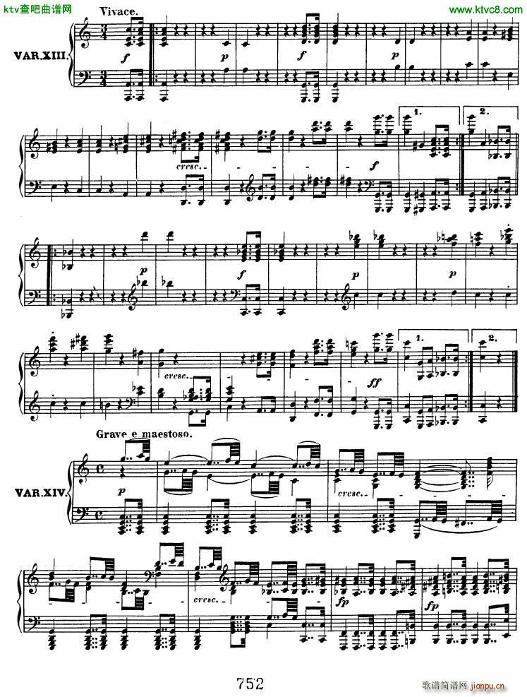 Beethoven op 120 Diabelli Variations(����V)12