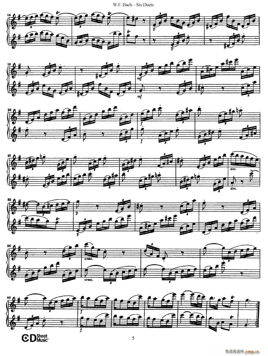 Six Duets(���ָ��V)5