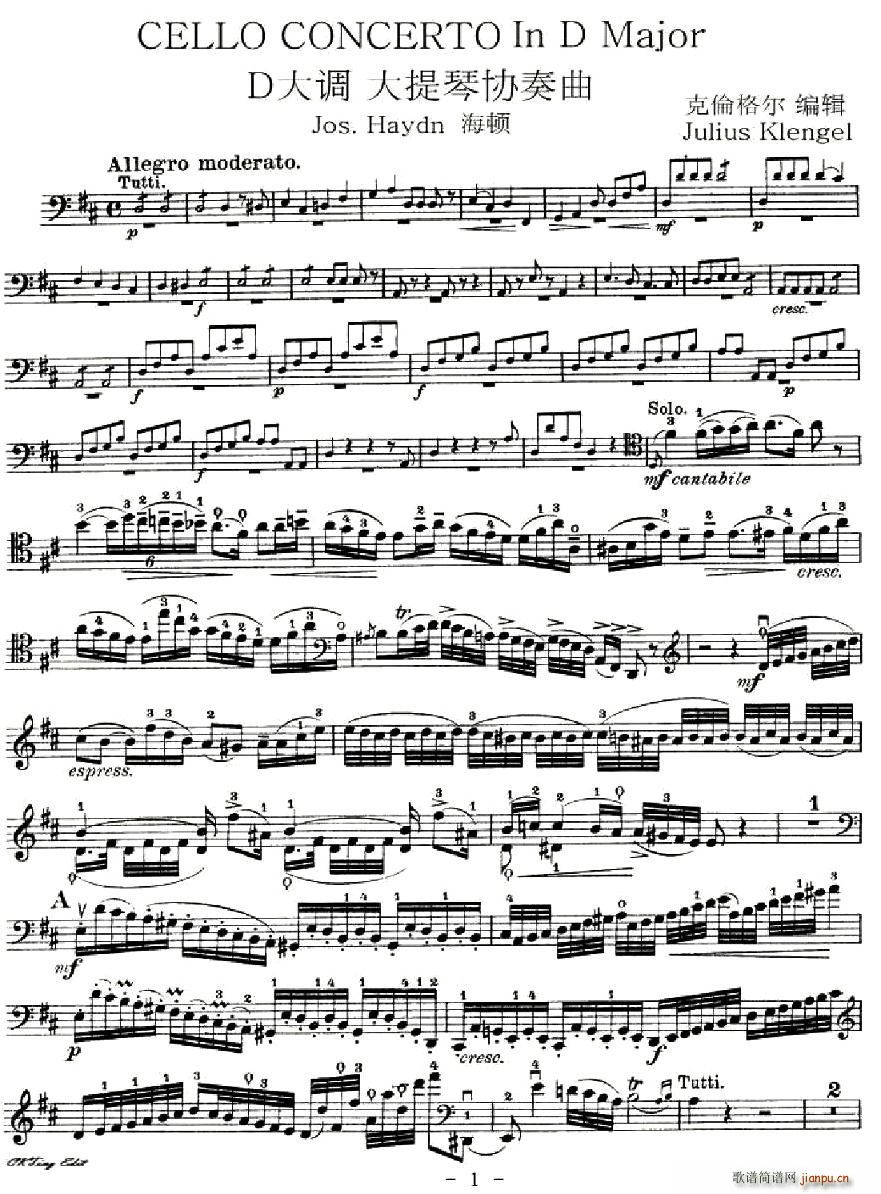 J. Haydn Concerto in D Major(�������V)1