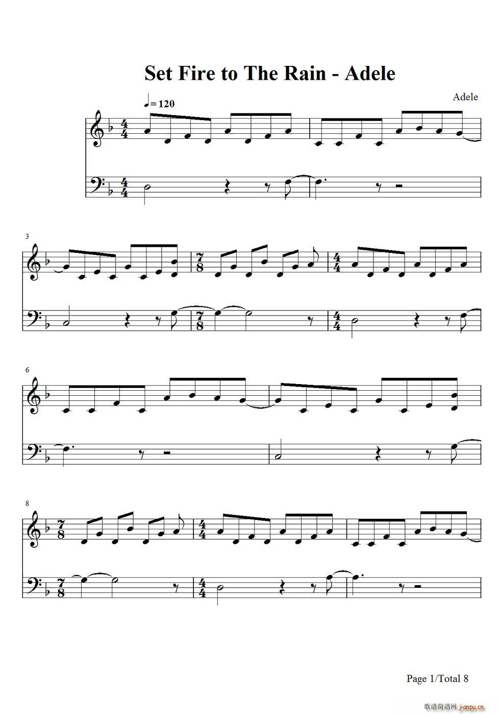 �v����� Set Fire to the Rain(����V)1