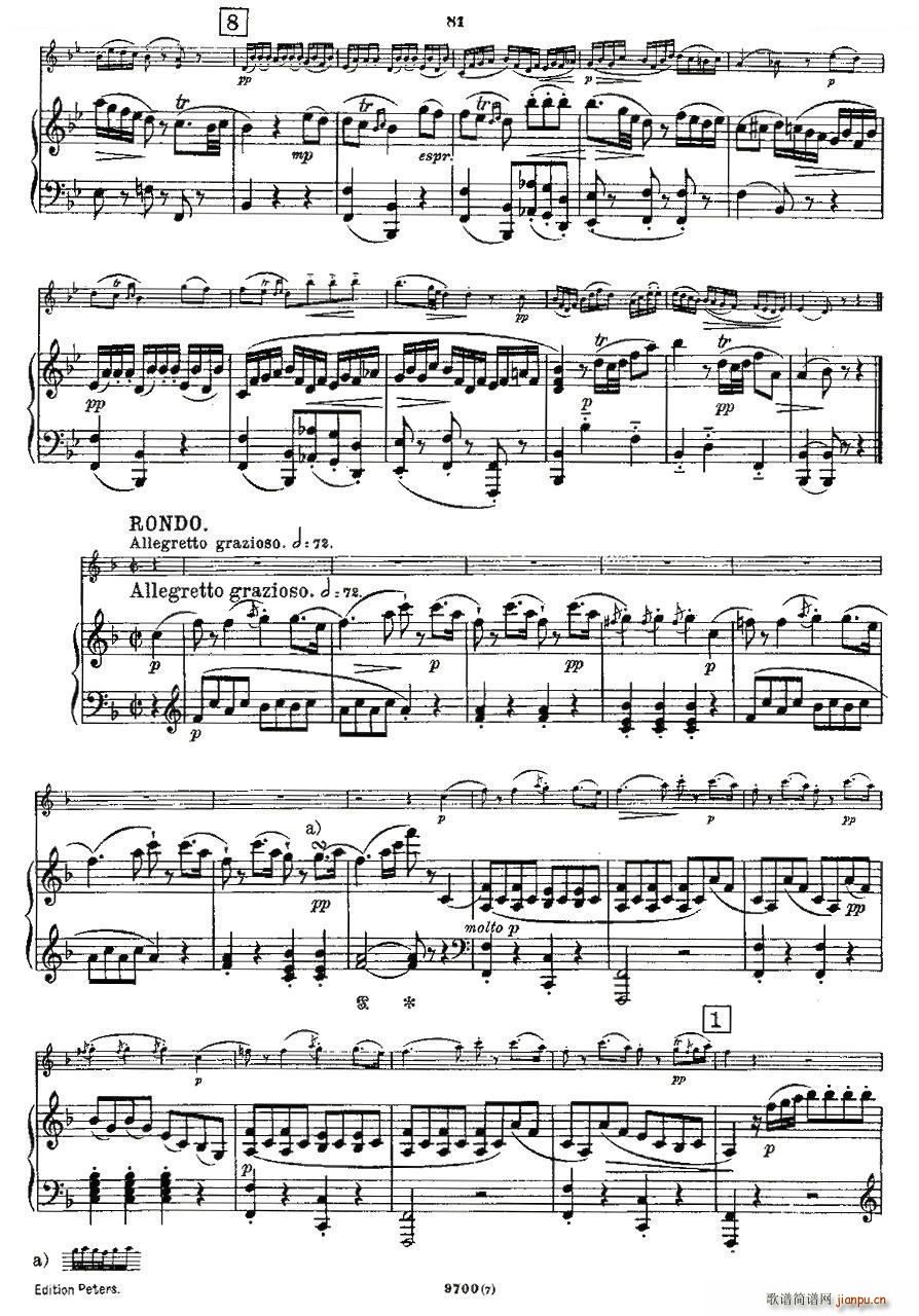 Mozart Violin Sonata No 7 KV 376 ����С�������Q��(С�����V)10