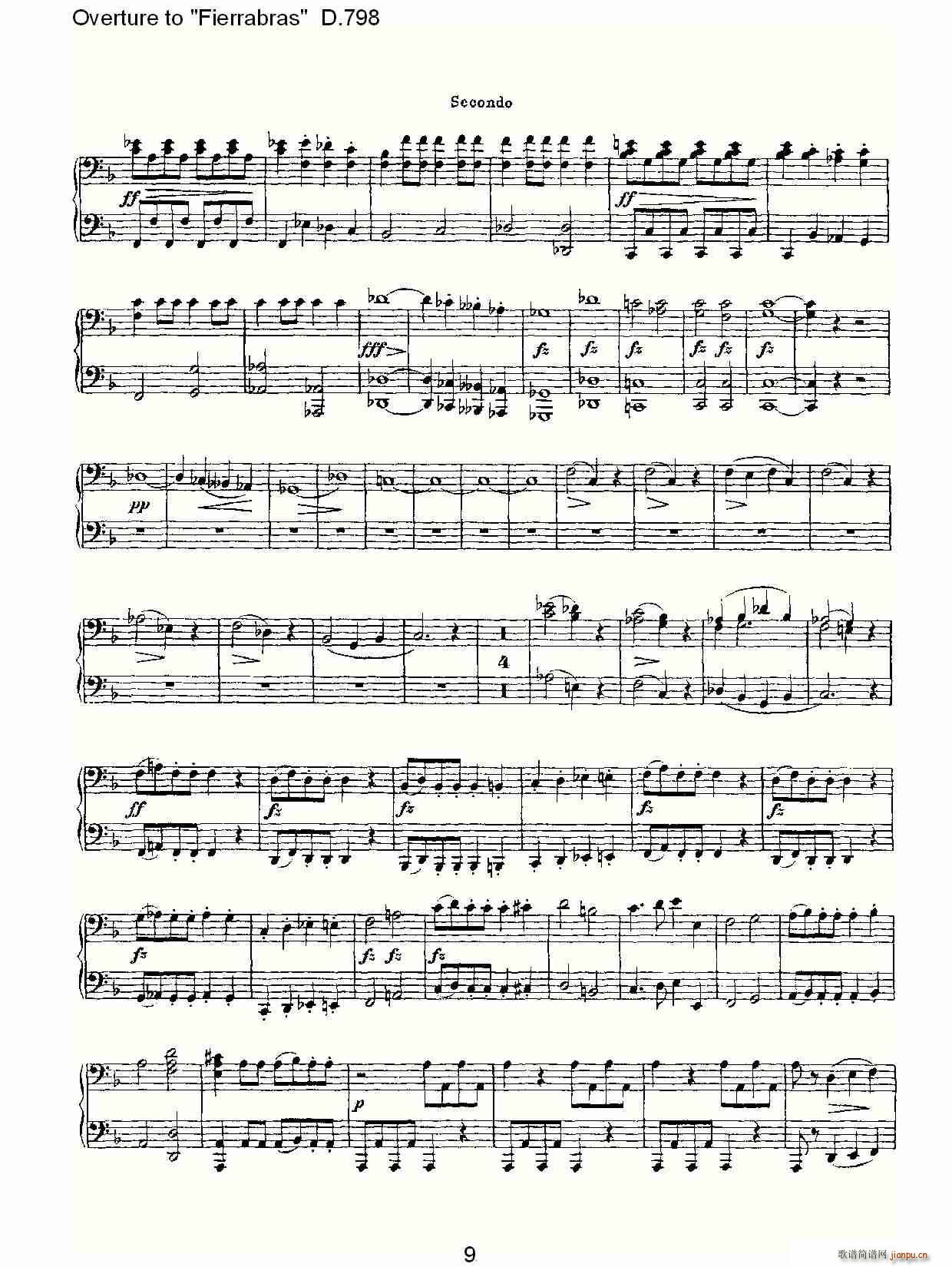 Overture to Fierrabras D 798 Fierrabras ����D 798(����V)9
