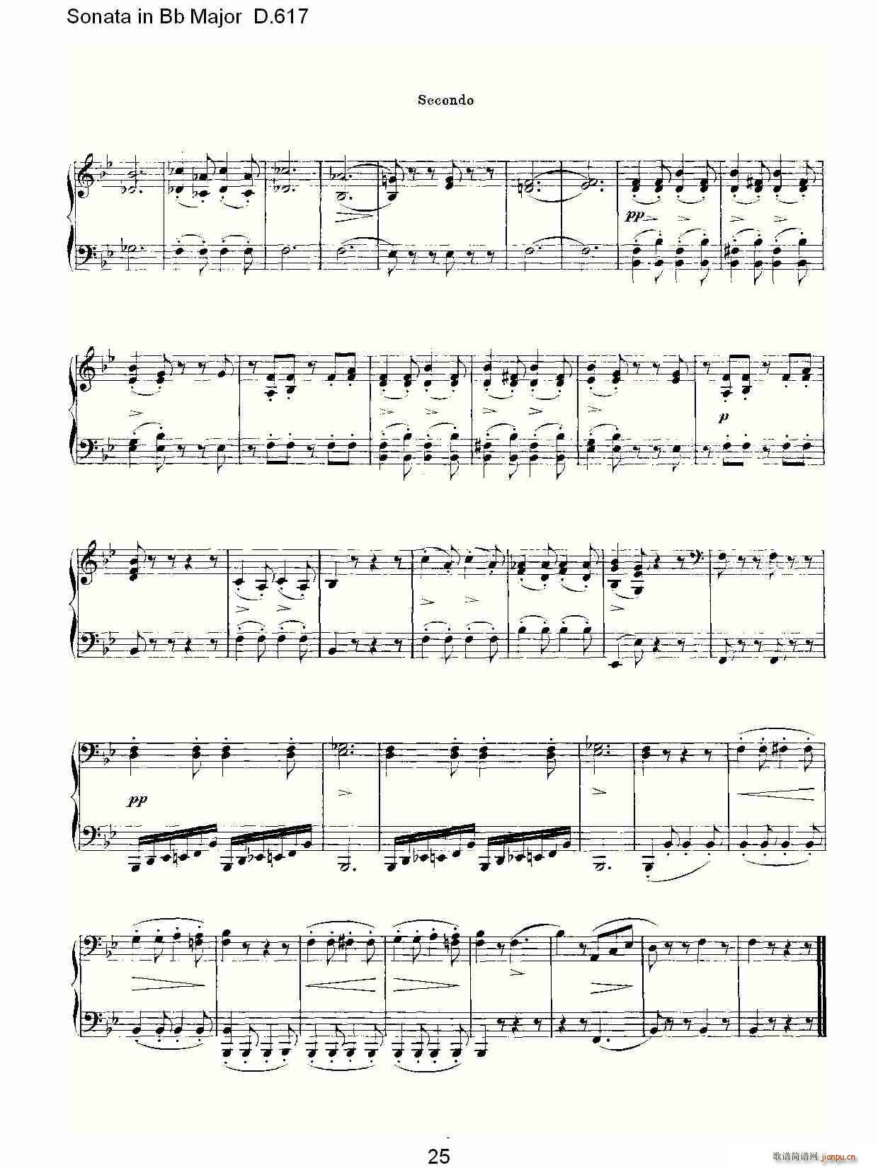 Sonata in Bb Major D.617(ʮ�ּ�����)25