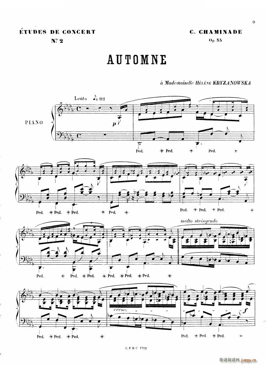 Chaminade 6 Etudes Op35 һ 6 Etudes Op35 һ(ʮ�ּ�����)9