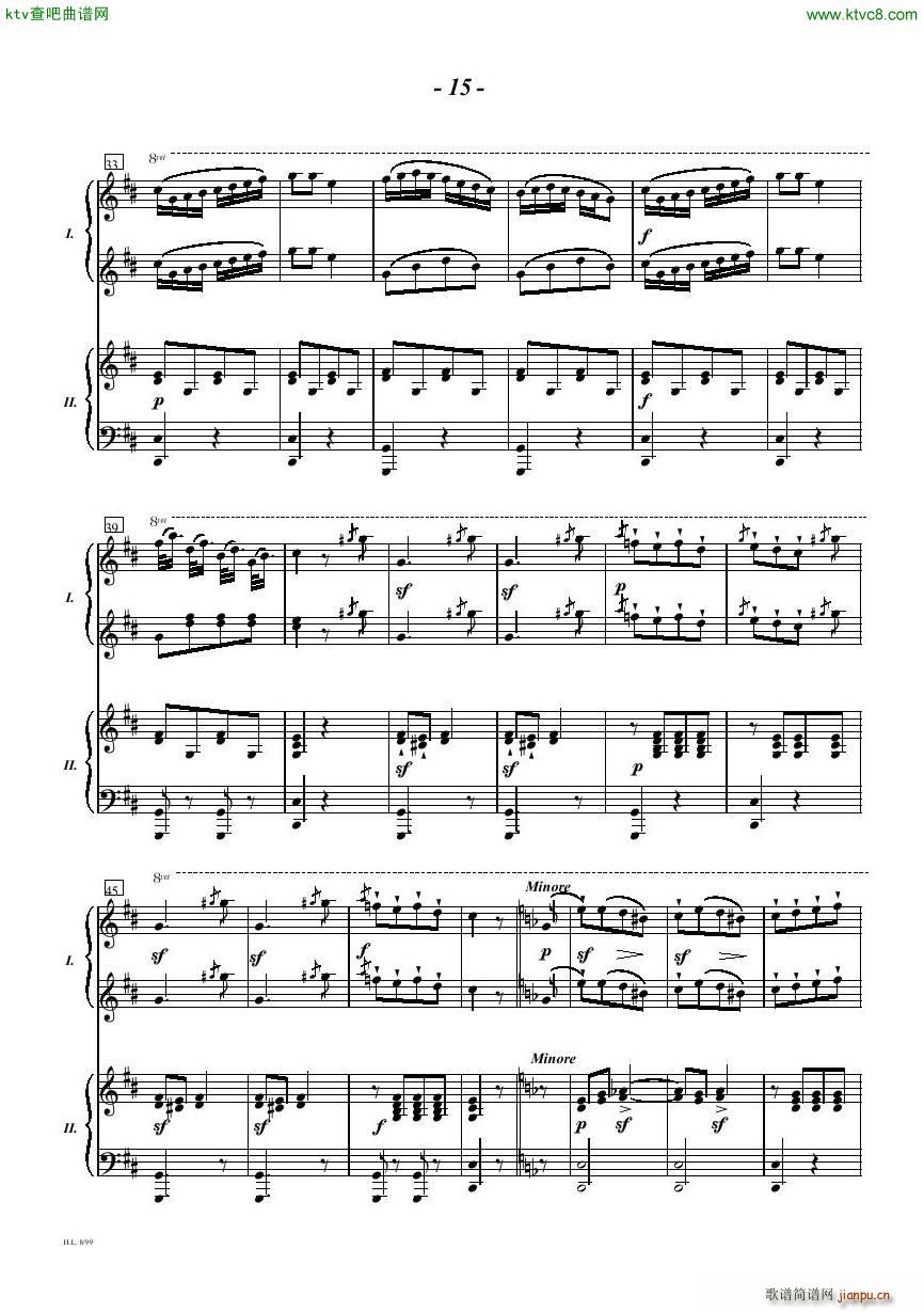 Diabelli Sonata Op33 For Two Pianos(����V)15