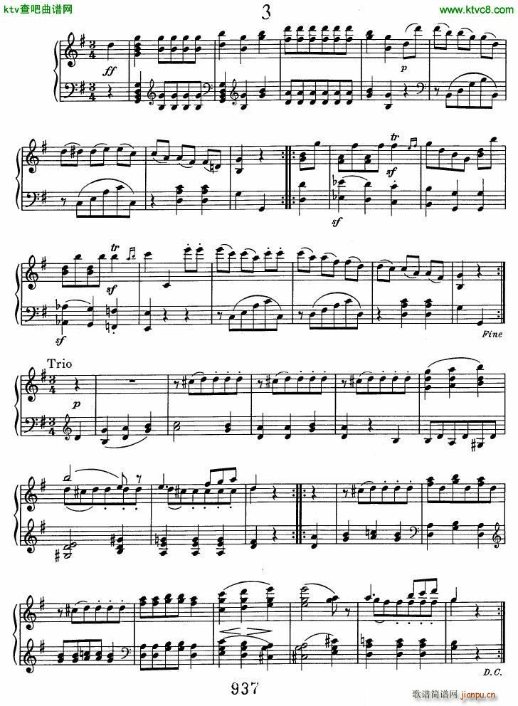 Beethoven WoO 7 12 Minuets(����V)3
