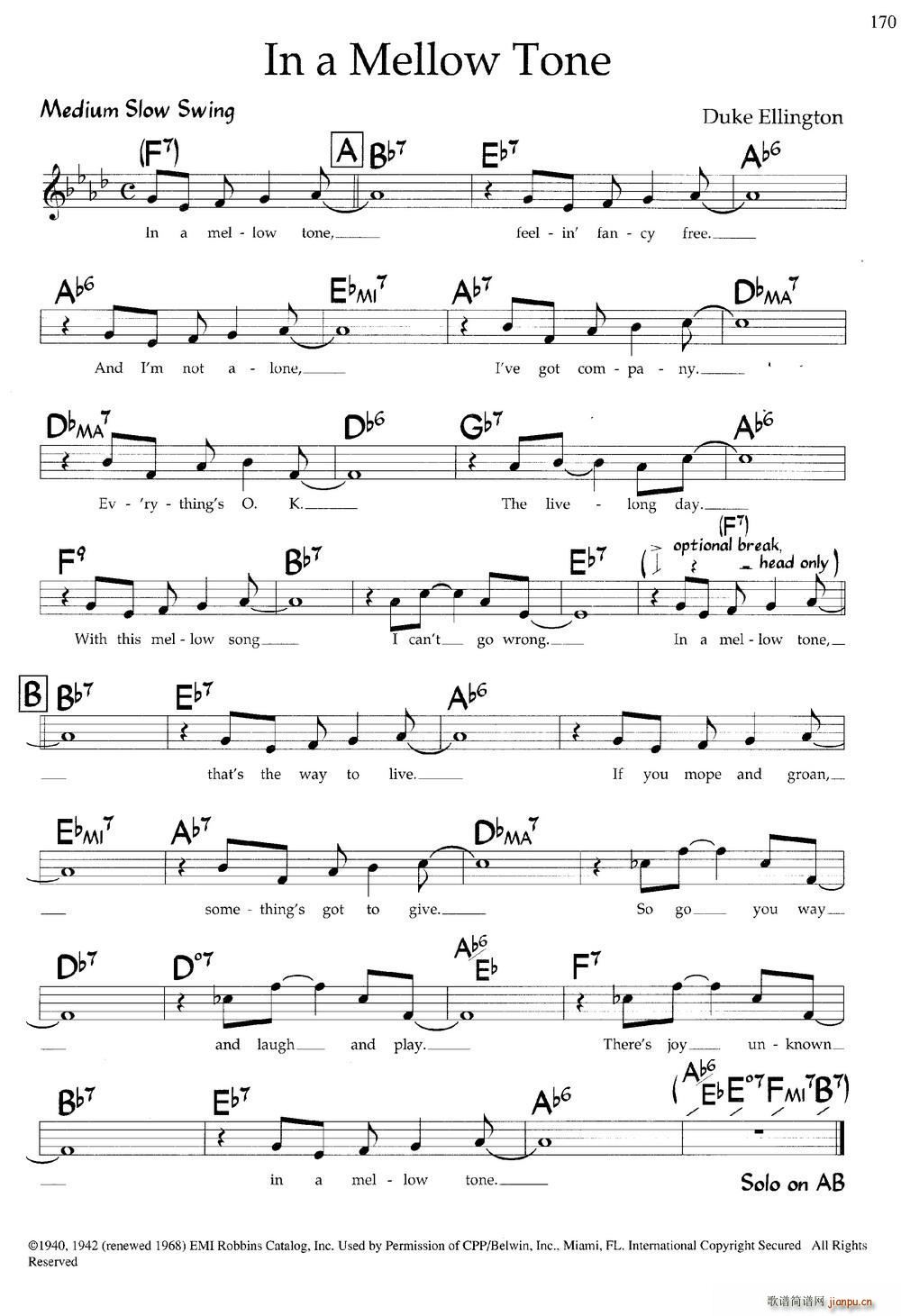 In a Mellow Tone ������(ʮ�ּ�����)1