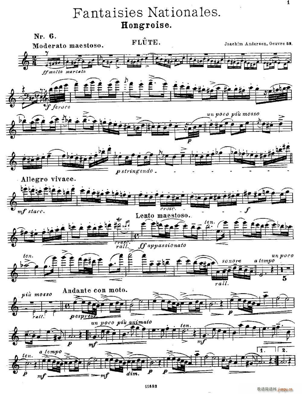 Fantaisies nationales Hongrois Op 59 No 6(�Ѻ��V)1