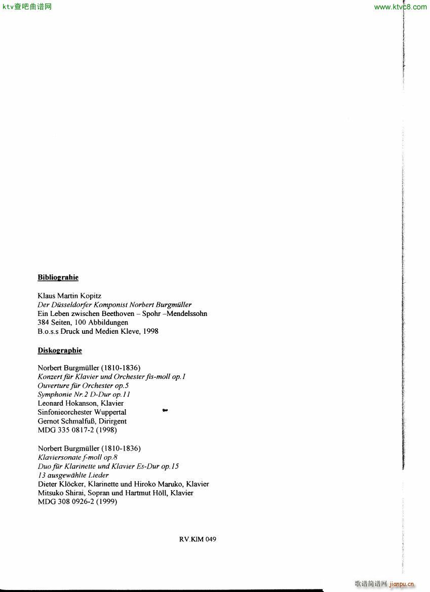 Burgm��ller Norbert Sonata op8(����V)44