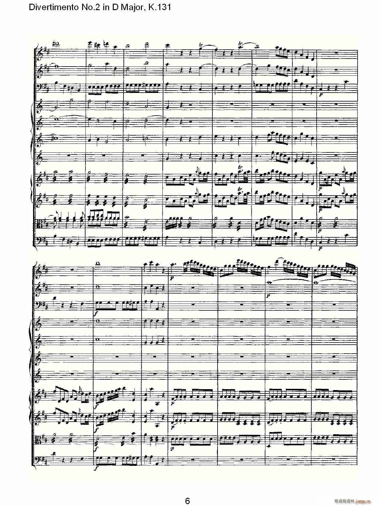 Divertimento No.2 in D Major, K.131(ʮ�ּ�����)7