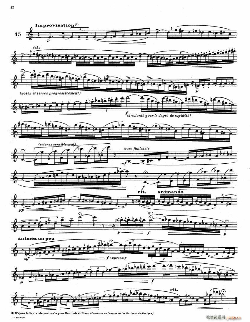 E Bozza 18 ��tudes Pour Hautbois(����V)12