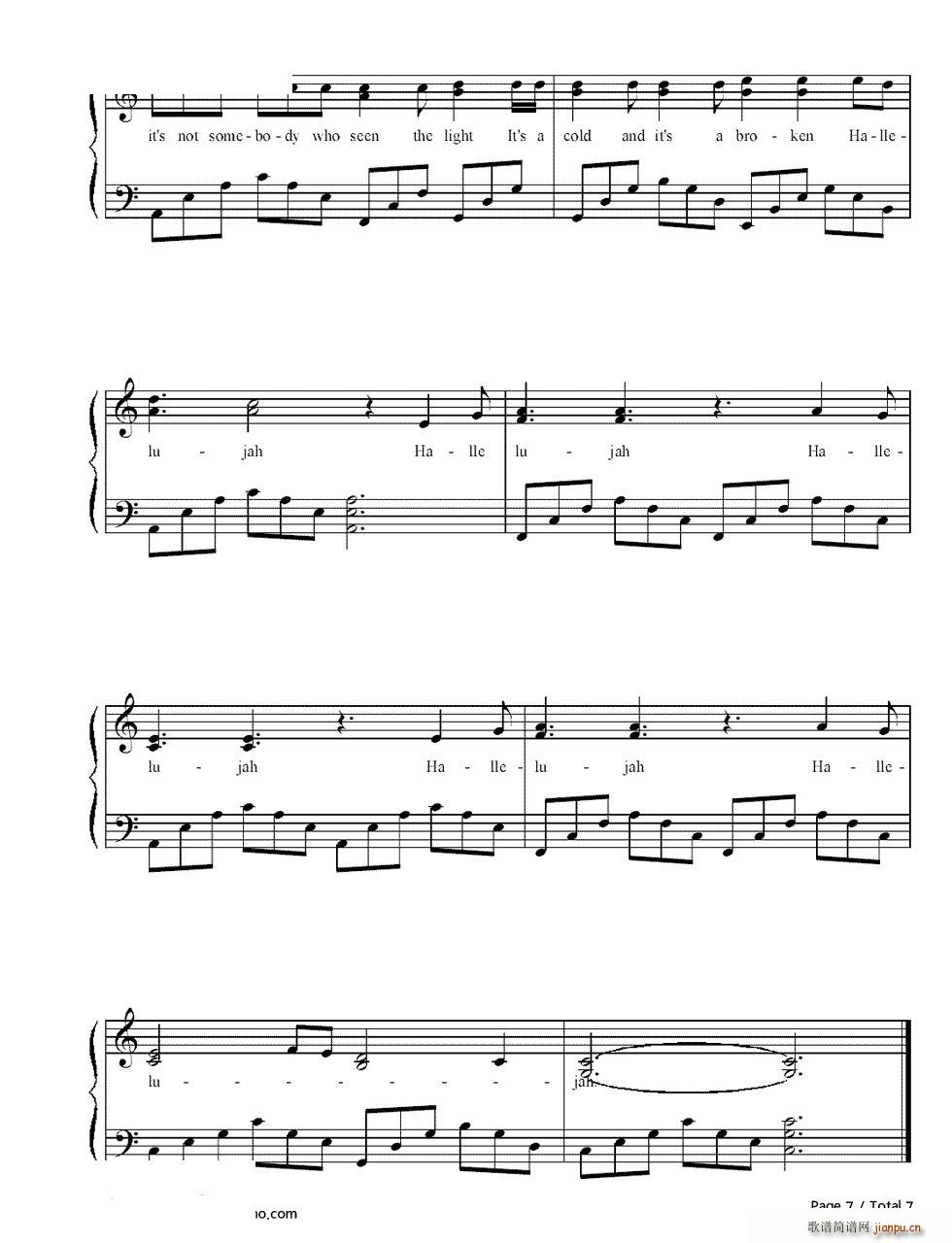 Hallelujah(����V)7