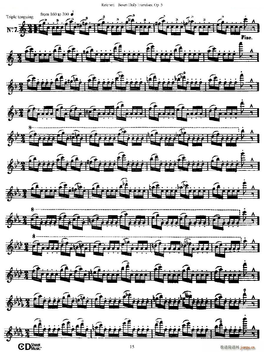 Seven Daily Exercises Op 5 ÿ�վ������� ��Ʒ5̖ �~��(ʮ�ּ�����)15