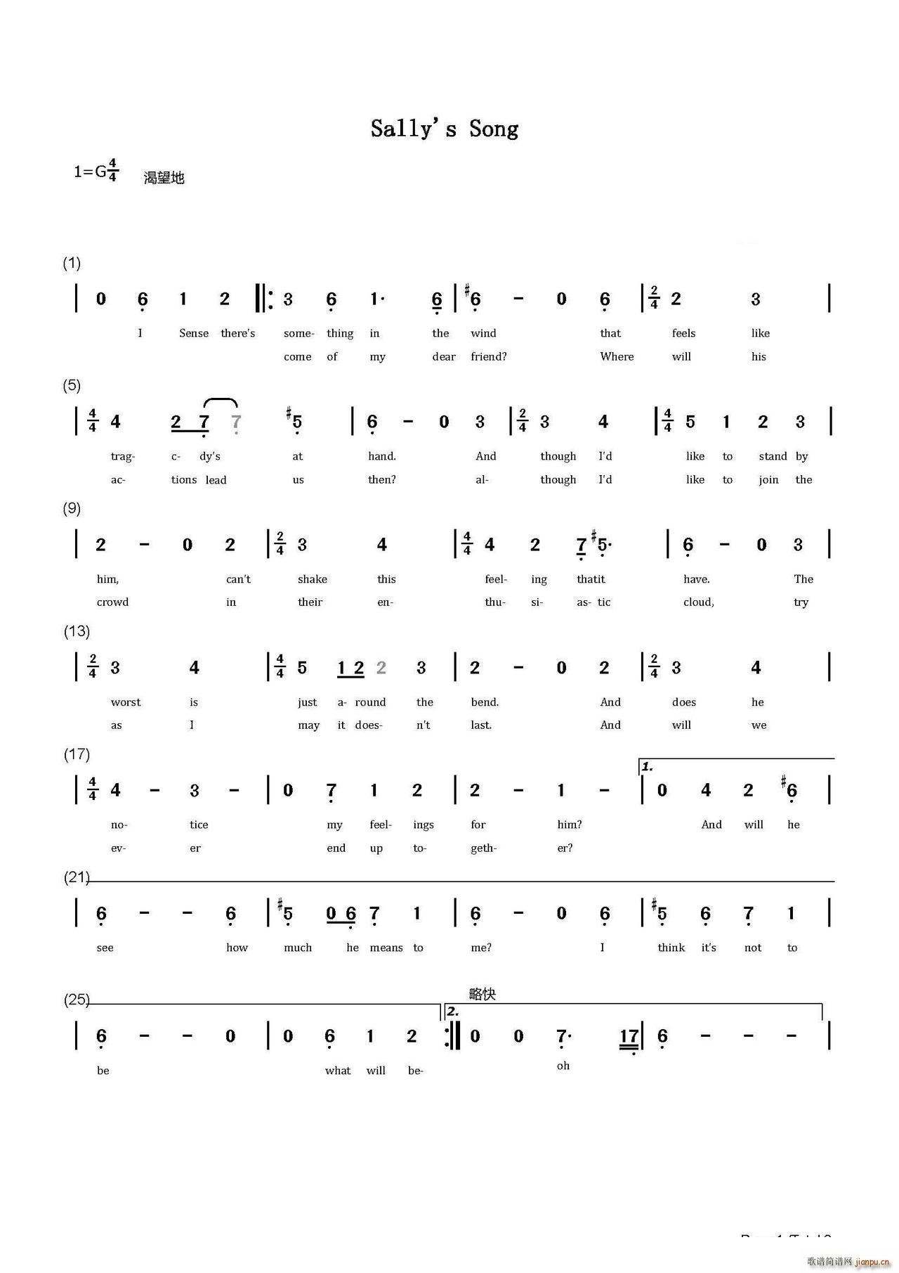 Sally s Song(ʮ�ּ�����)1