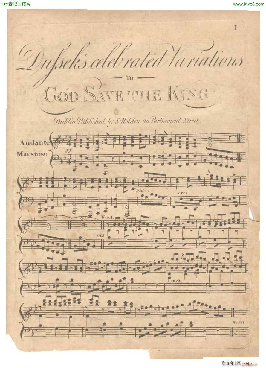 dussek god save the king(����V)1