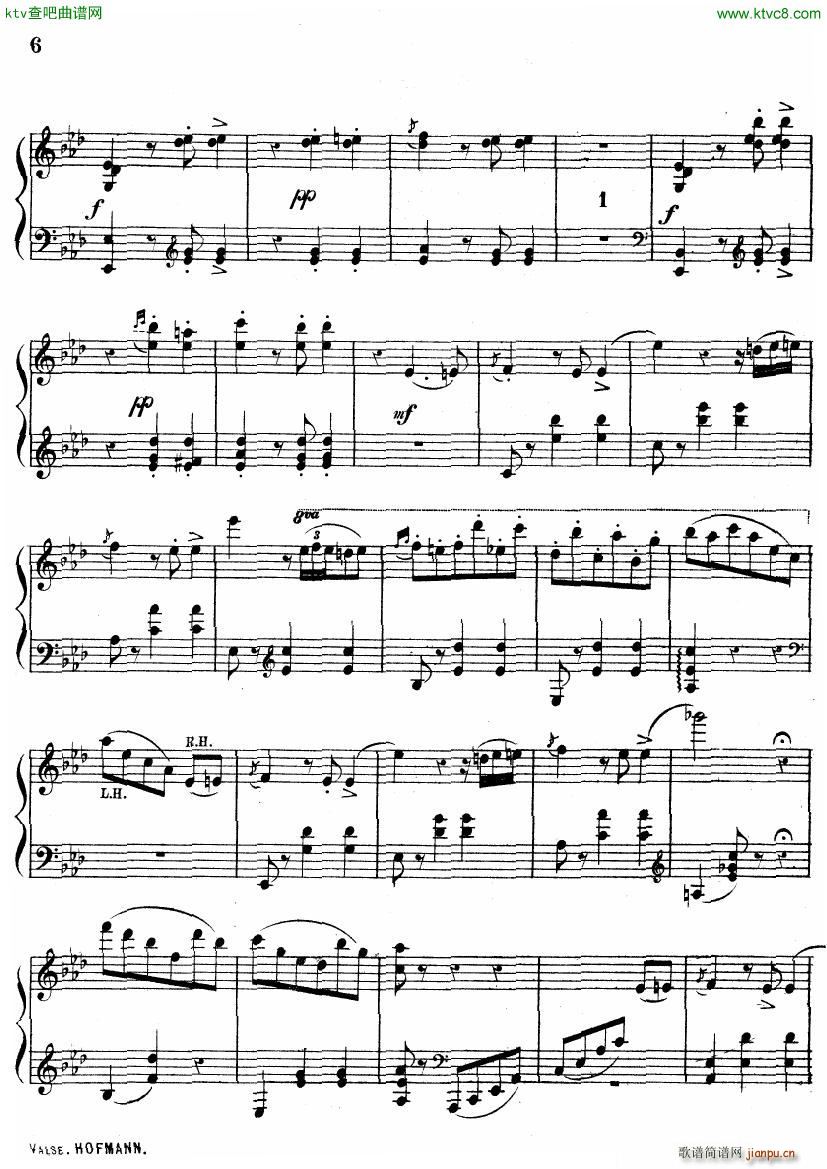Hofmann Valse in Ab(����V)6