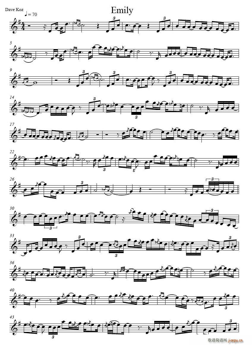 Dave Koz - Emily(ʮ�ּ�����)1