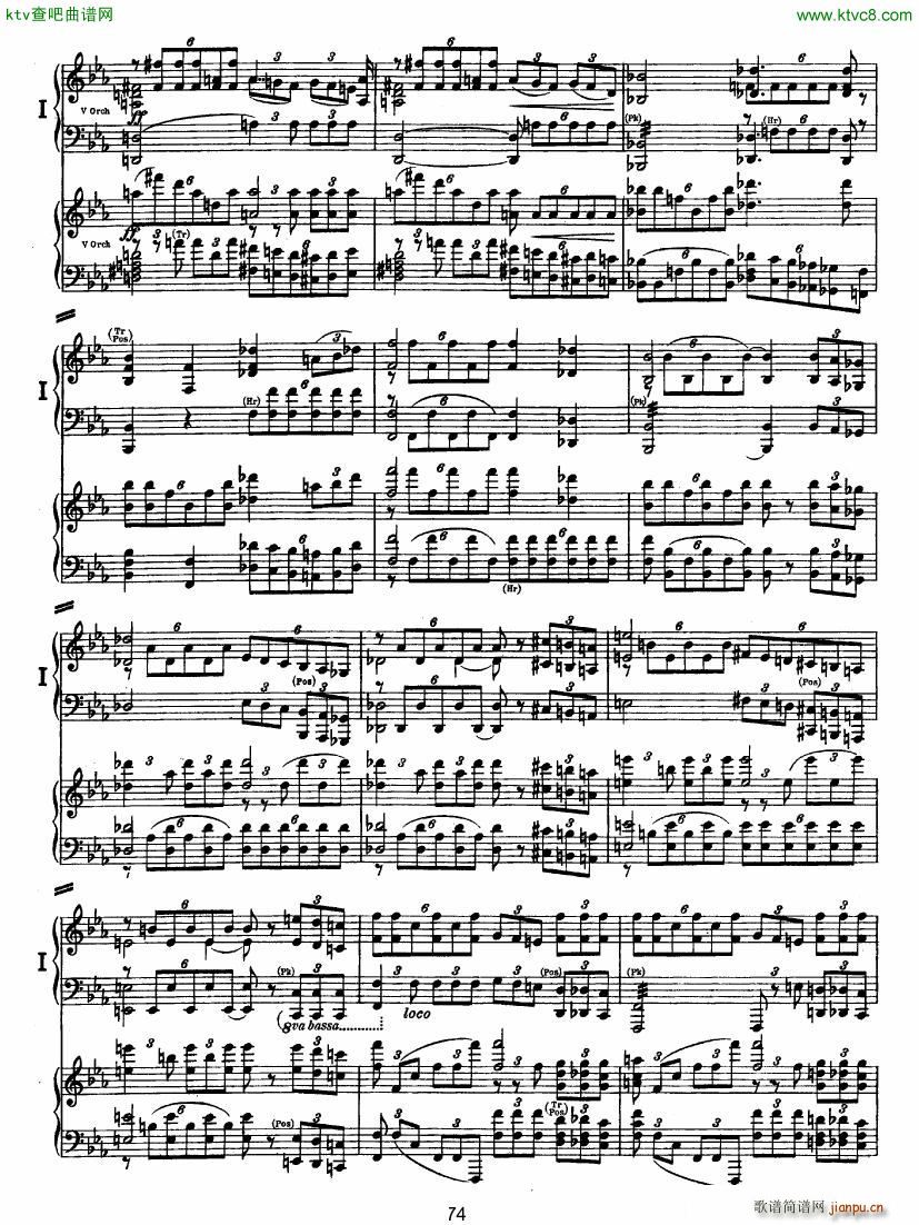 Bruckner Symphony No 4 4 hands arr ��(����V)23