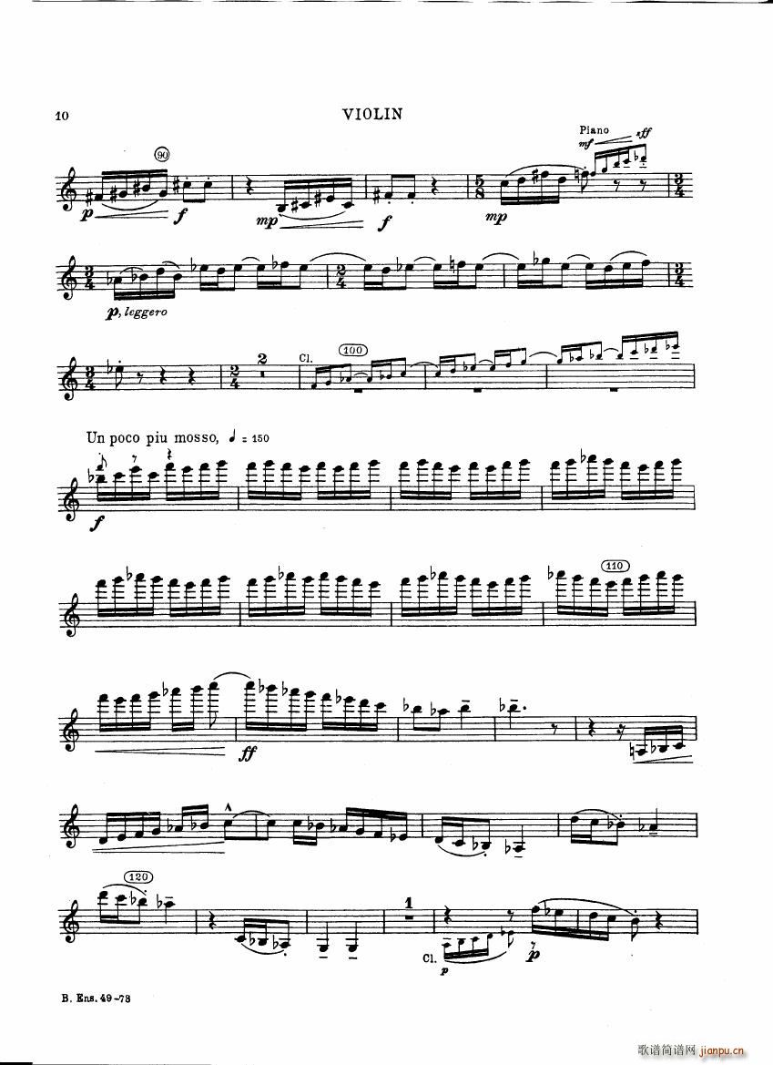 Bartok SZ 111 Contrasts violin(����V)10