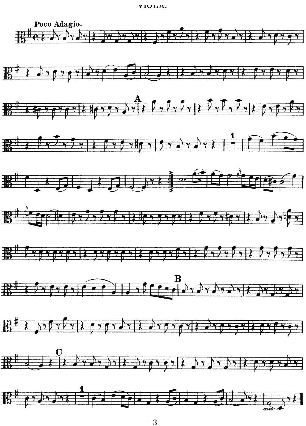 Mozart Quartet No 10 in C Major K 170 Viola(ʮ�ּ�����)3