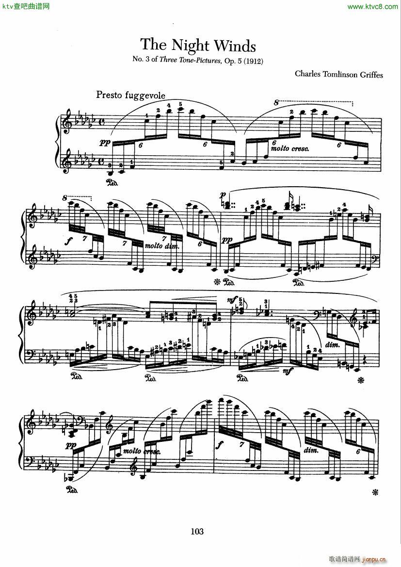 griffes op5 Three tone pictures(����V)9