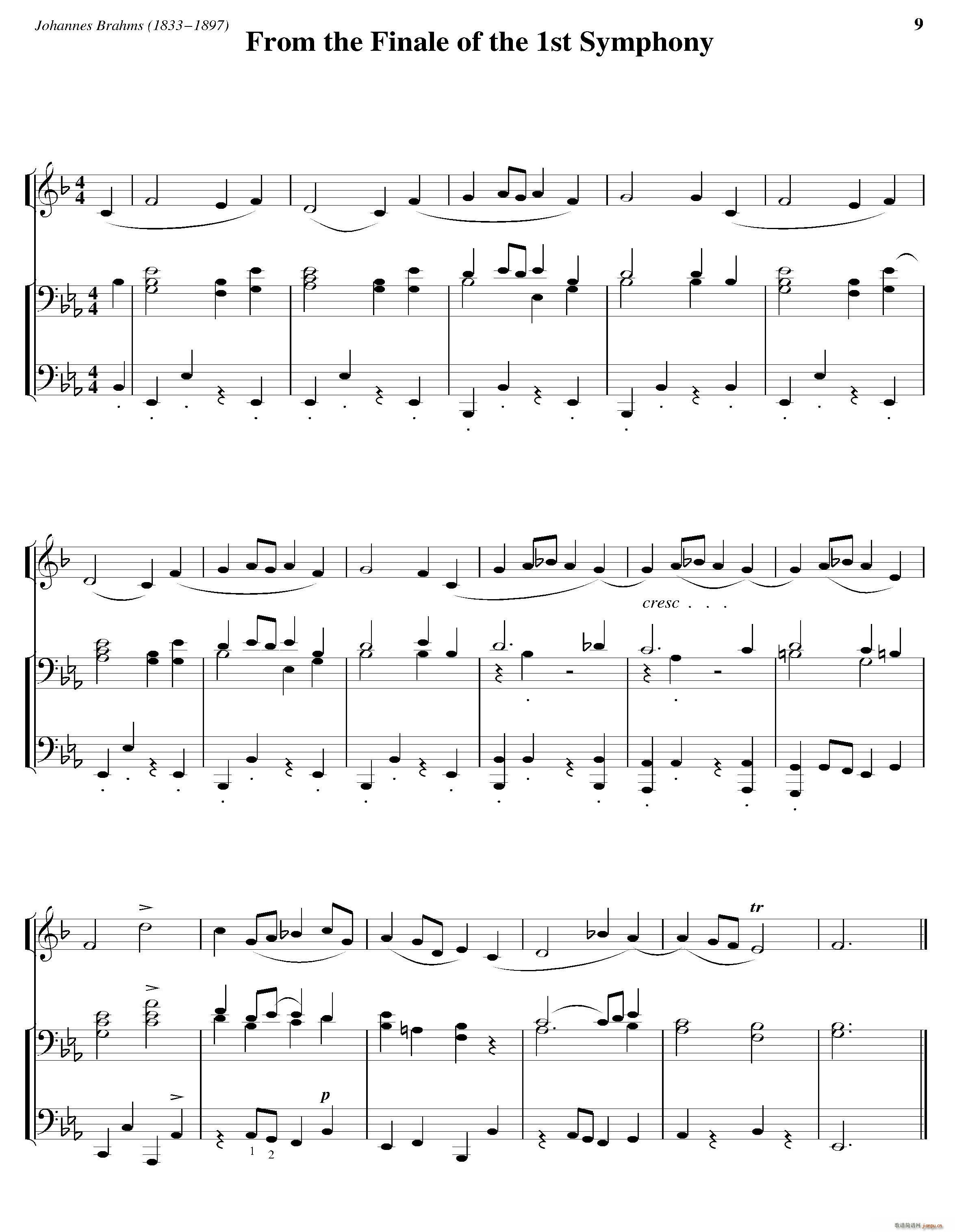 From the Finale of the 1st Symphony(ʮ�ּ�����)1