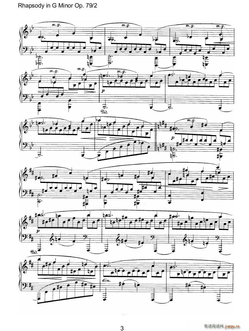 Brahms Rhapsody Op79 2(����V)3