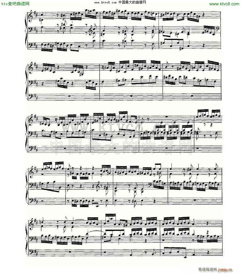 Prelude and Fugue in D Major BWV 532 ���L(f��ng)���V(ʮ�ּ�����)10