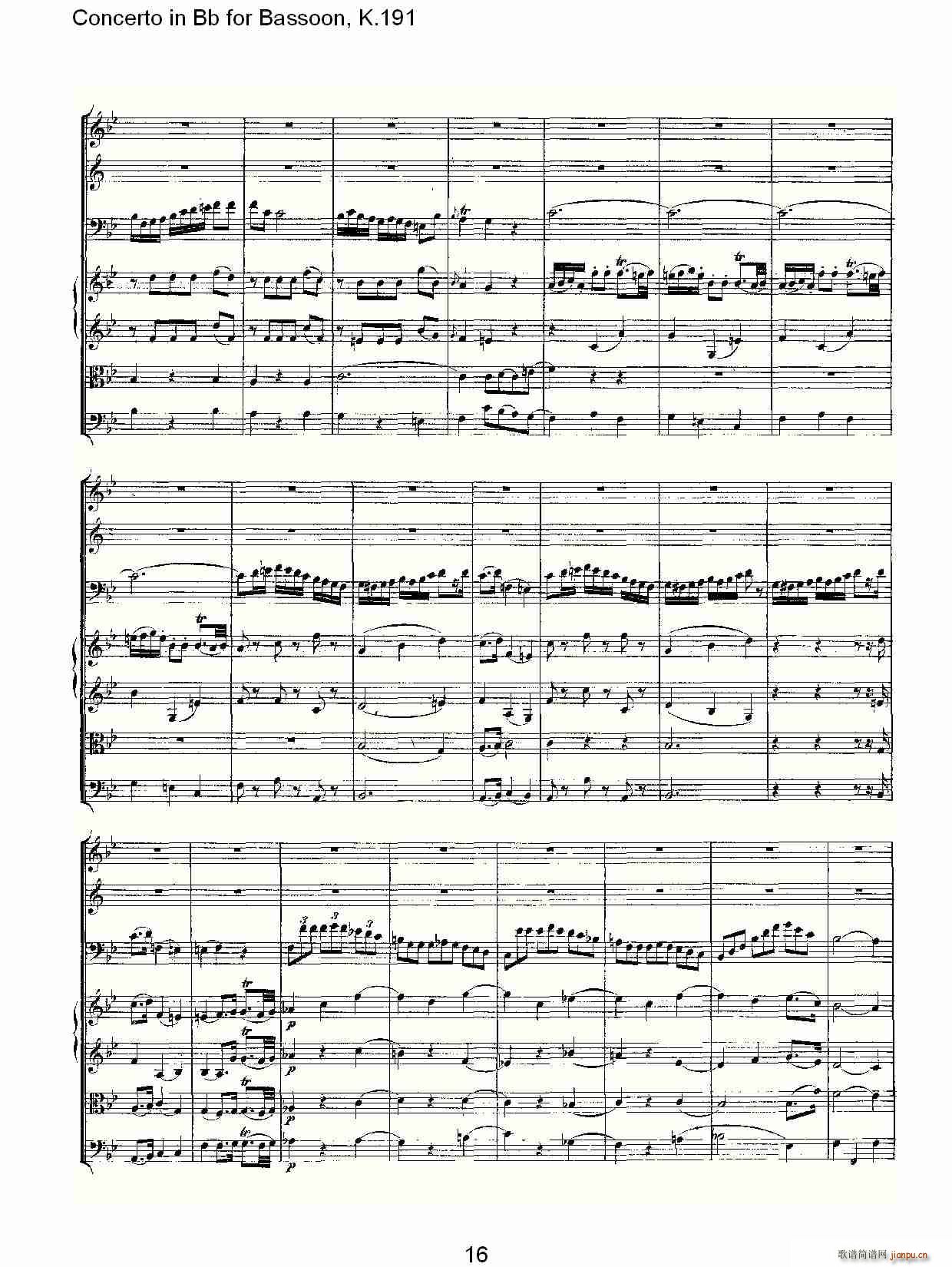 Concerto in Bb for Bassoon, K.191(ʮ�ּ�����)17