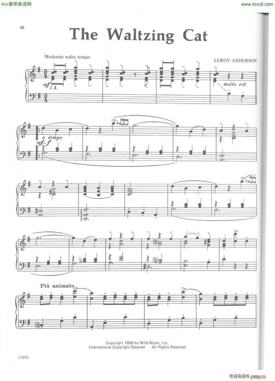Anderson The Waltzing Cat piano(����V)1