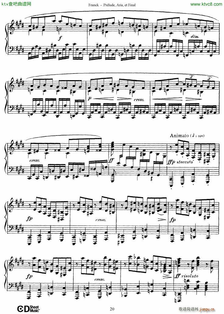 Franck Pr��lude Aria et Final(����V)20