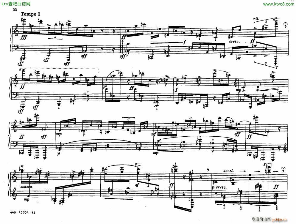 Bolcom 12 etudes for piano(����V)22