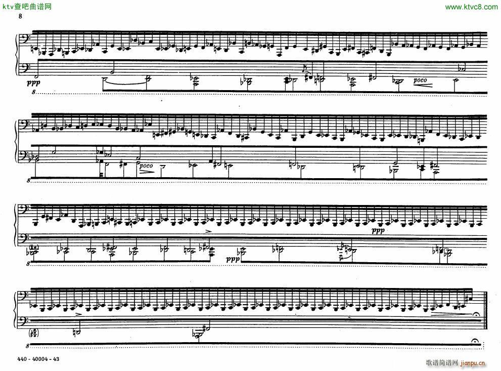 Bolcom 12 etudes for piano(����V)8