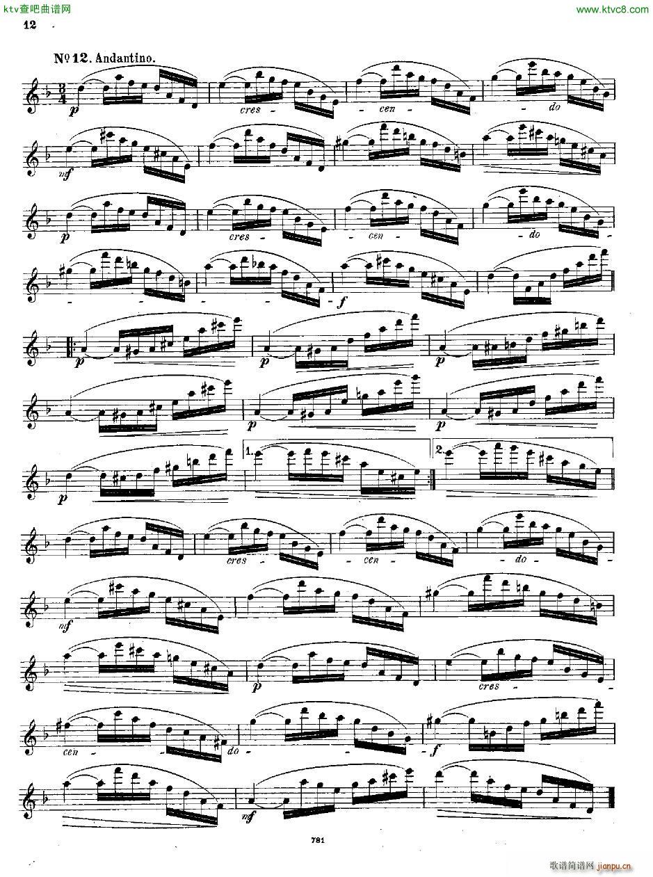 Andersen op 41 18 kleine Studien fl solo(����V)12