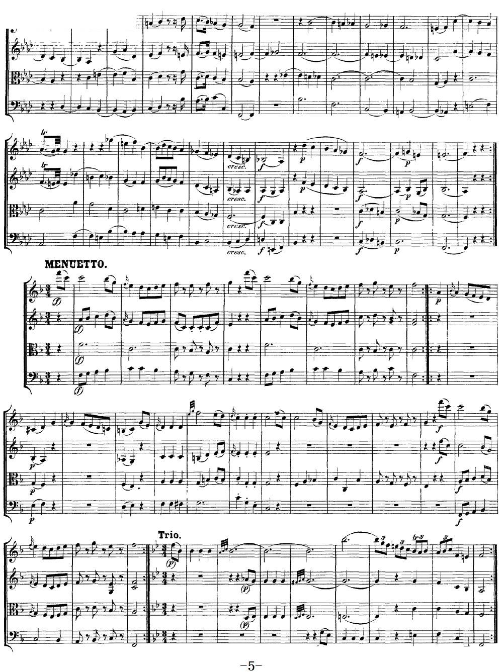 Mozart Quartet No 8 in F Major K 168(���V)5