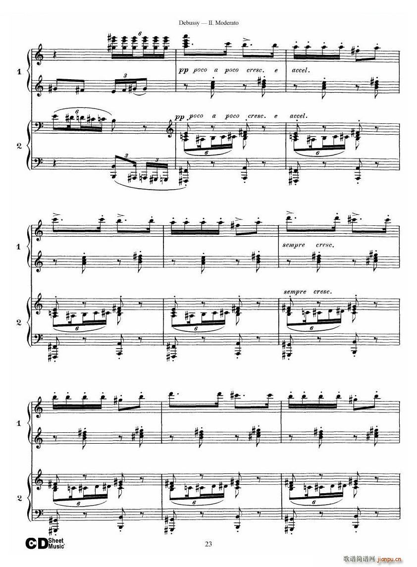 Debussy Printemps II Printemps II(ʮ�ּ�����)23