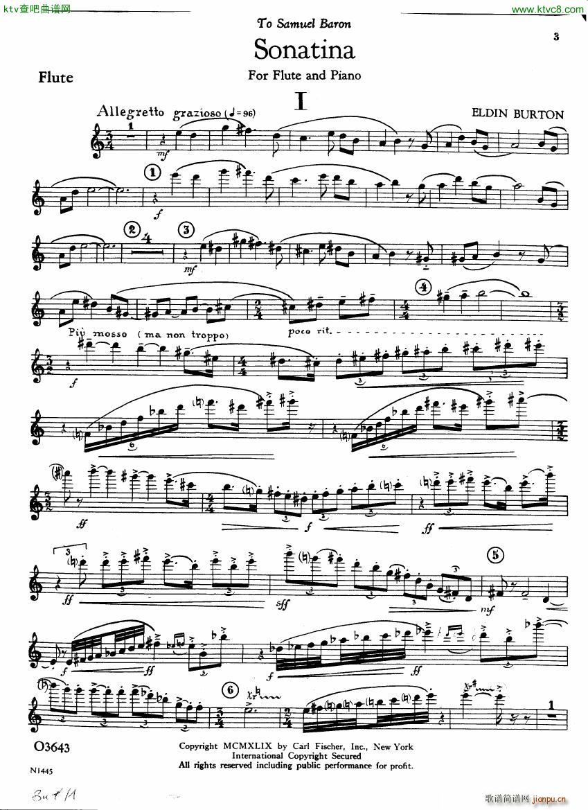 Burton E Flute sonatina flute part(����V)1