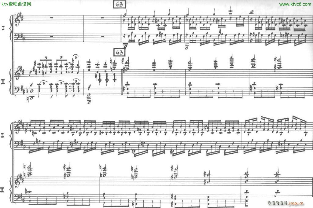 Bolling Sonata for Two Pianist no 2 Part3(����V)11