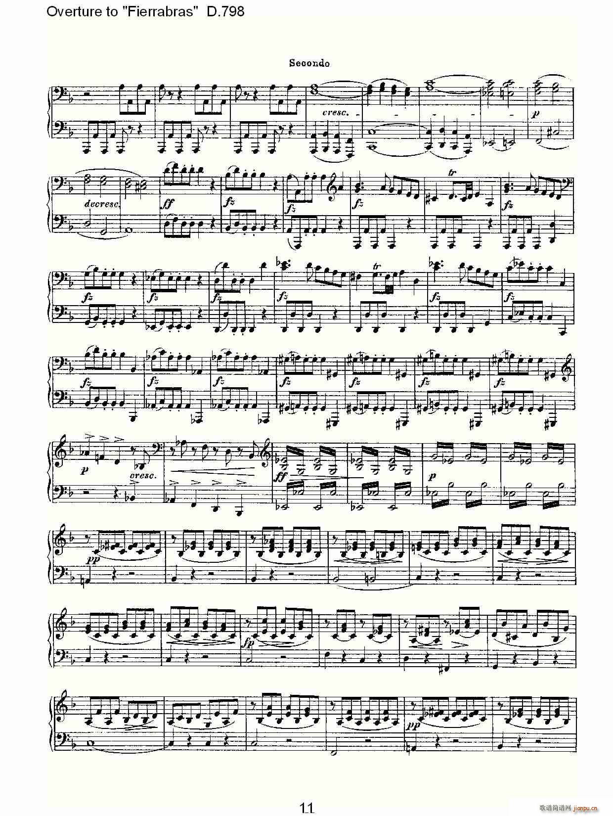 Overture to Fierrabras D 798 Fierrabras ����D 798(����V)11