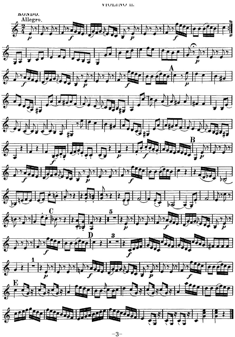 Mozart Quartet No 10 in C Major K 170 Violin 2(ʮ�ּ�����)3