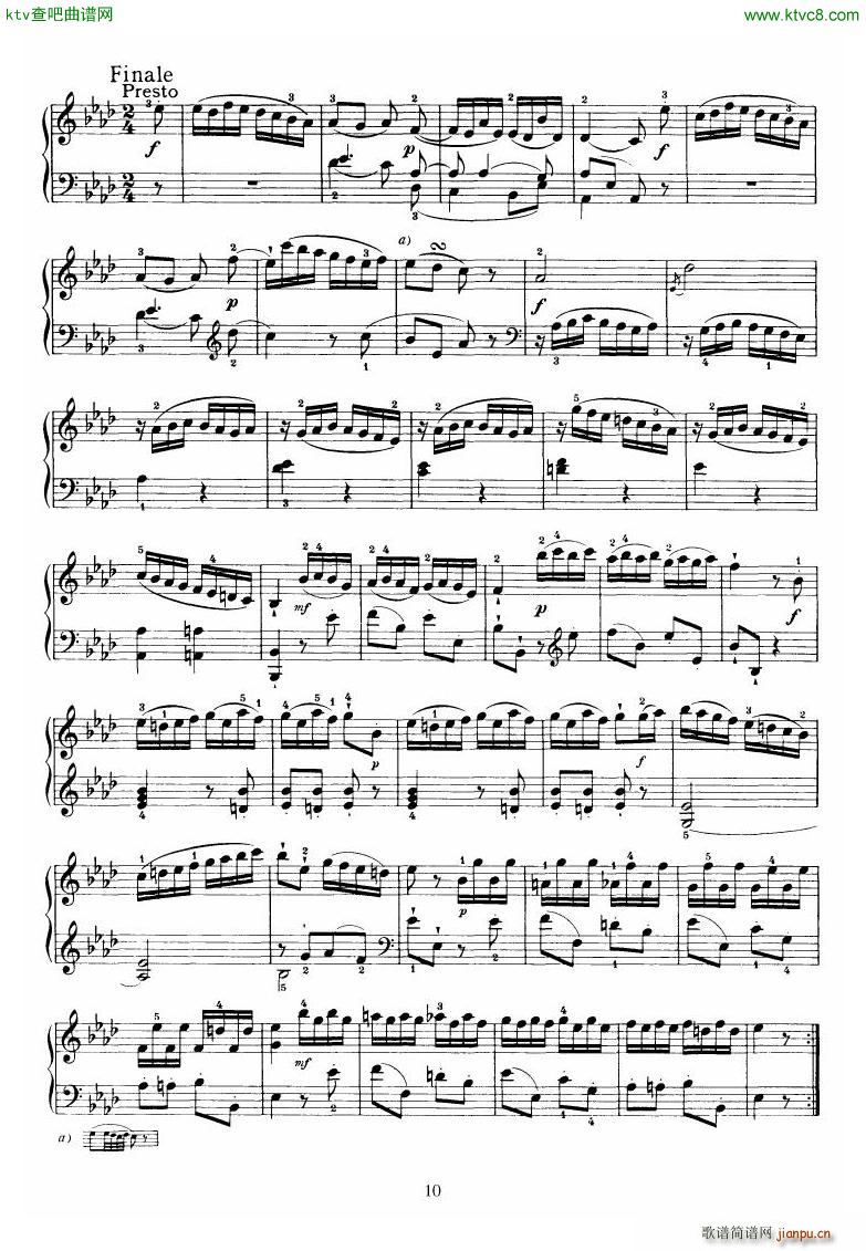 Piano Sonata No 46 in Ab(����V)10