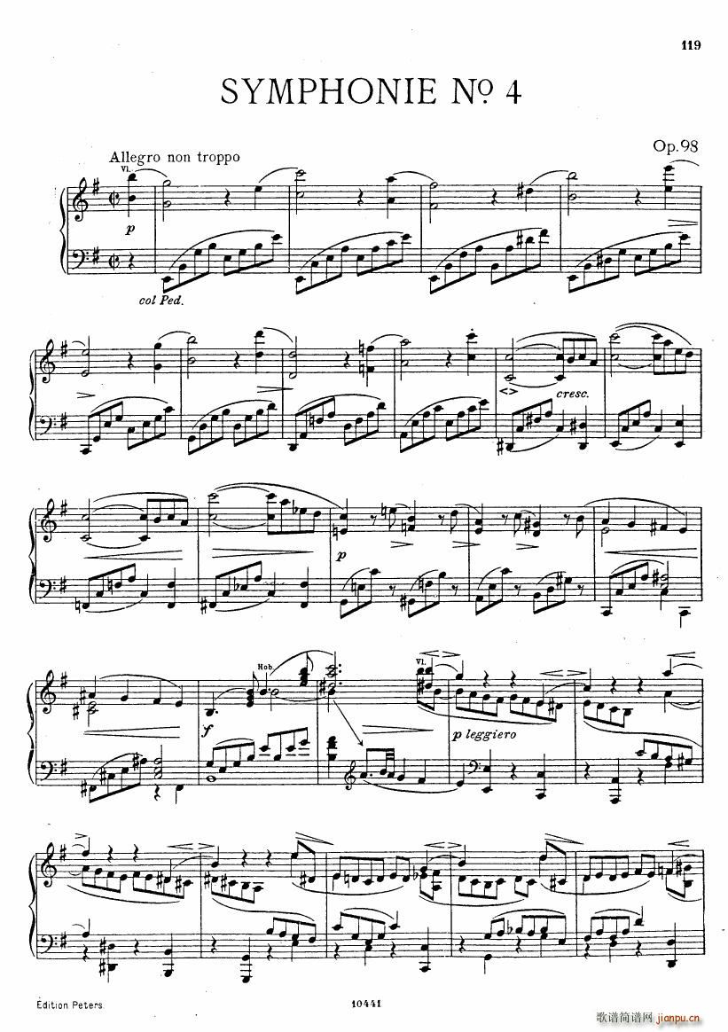 Brahms op 98 Singer Symphonie Nr 4(����V)1