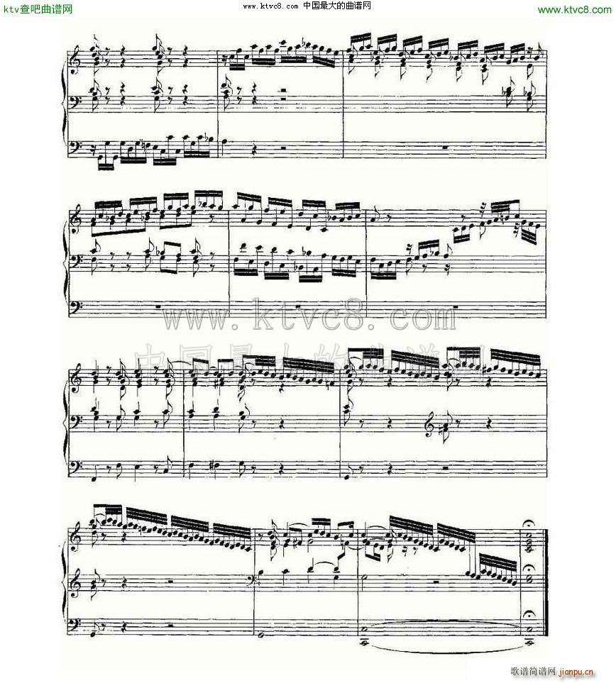 Prelude and Fugue in C Major BWV 531 ���L(f��ng)���V(ʮ�ּ�����)3