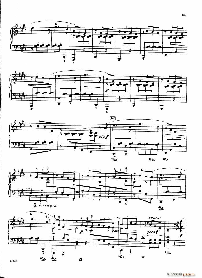 Barber op 28 Souvenirs piano solo(����V)33